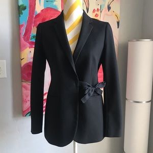 J Crew black tie Blazer Sz 4